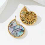 Mermaid Shell Earrings - Image 2